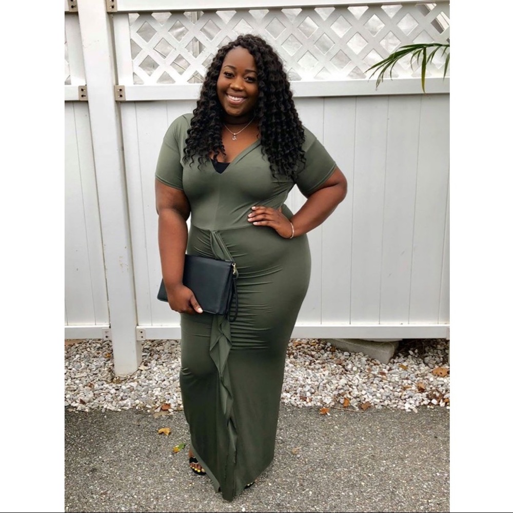 Olive Green Gown